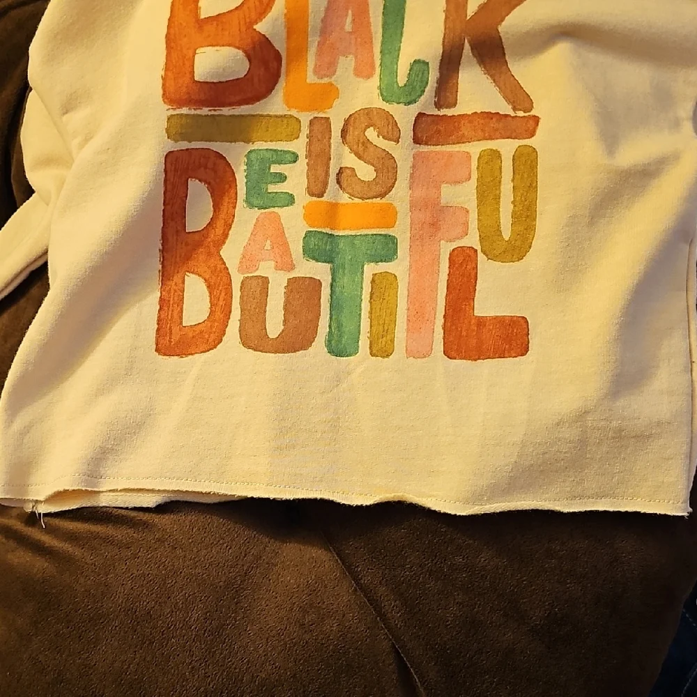 Well Worn Cream and Black Hoodie with Retro Graphic - Picture 4 of 4